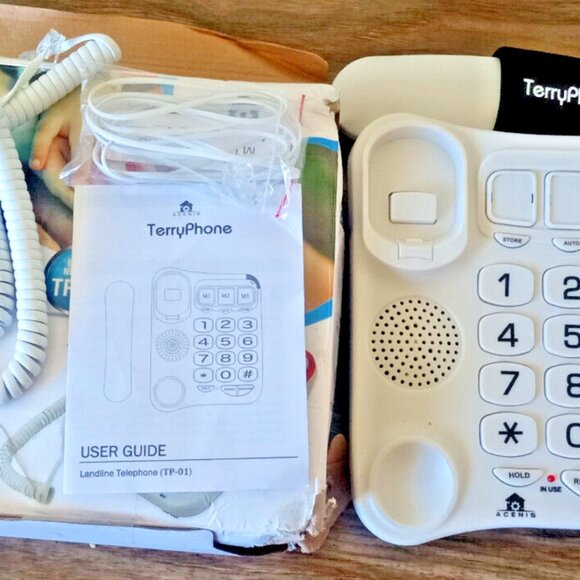 TerryPhone Big Button Phone for Elderly & Visually Impaired Landline Corded TP01 - Picture 6 of 7